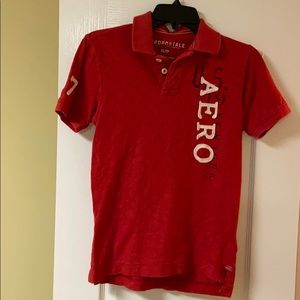 Aeropostale Boys Red Polo